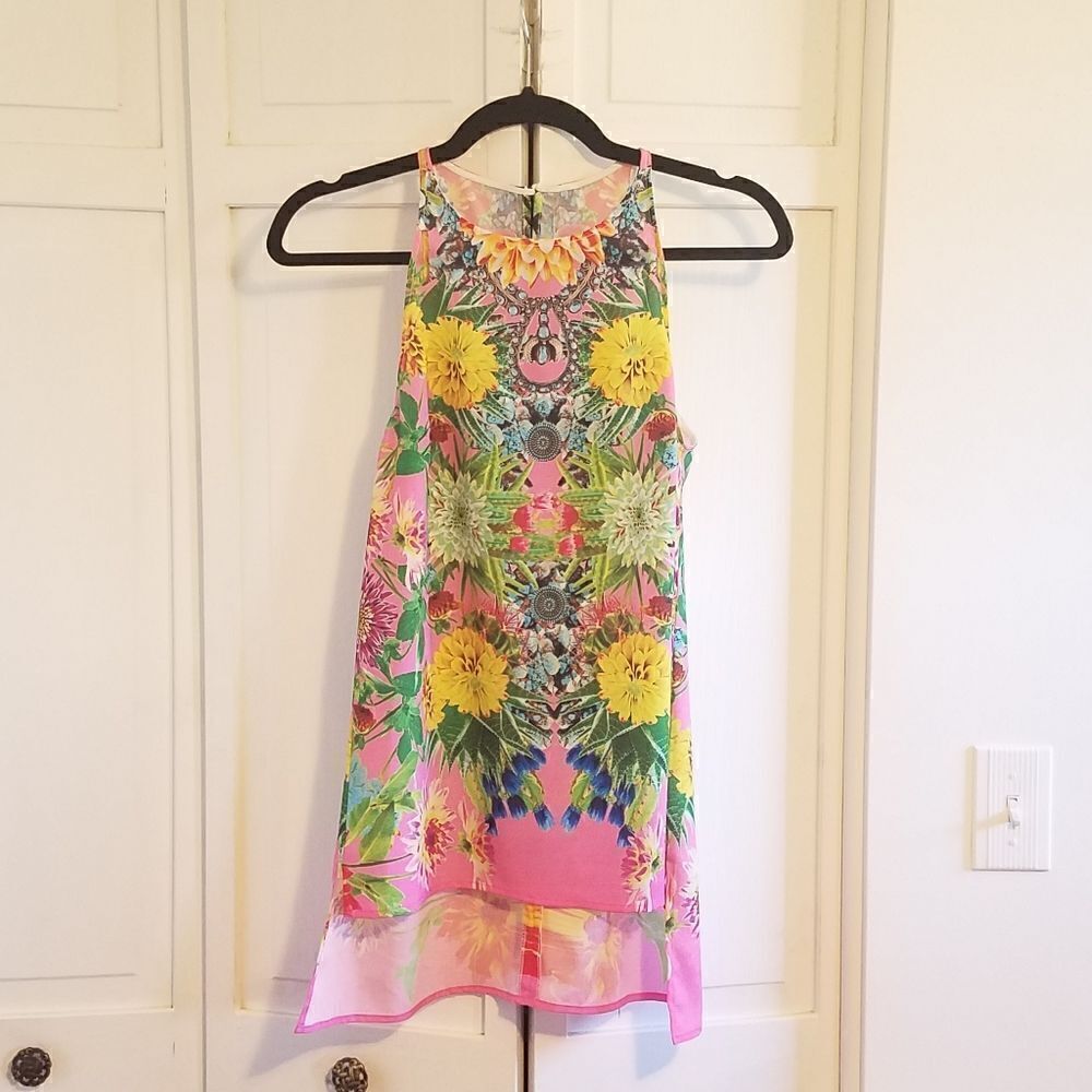 Clover Canyon Floral Print Tank